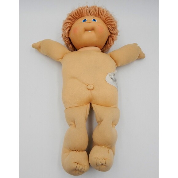Cabbage Patch Doll First Tooth 1985 LT Brown Hair Blue Eyes - Picture 5 of 16